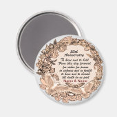 50周年記念結婚磁石 マグネット (正面/裏面)