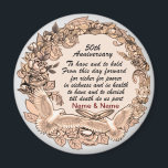 50周年記念結婚磁石 マグネット<br><div class="desc">ArtMuvz結婚イラストレーションによる50周年記念マグ結婚ネット、Tシャツ、周年記念ギフト、周年記念アパ結婚レル、アニバーサリーギフト。PERSONALIZE名前を追加するか、代わりに文字を追加。カスタマイズ結婚この記念の磁石は、あなた自身の贈り物として、または独自の贈り物として作る。それは彼らの素晴らし婚約であるカップルのための贈り物である結婚、または他の特別なマイルストーン。</div>