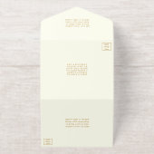 50周年記念結婚箔実在押し オールインワン招待状 (外側)