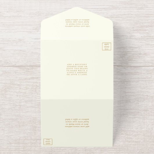 50周年記念結婚箔実在押し オールインワン招待状 (外側)