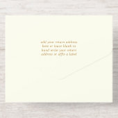 50周年記念結婚箔実在押し オールインワン招待状 (背面)