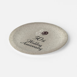50周年記念結婚紙プレート ペーパープレート