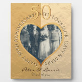 50周年記念結婚表板イーゼル付 フォトプラーク (正面)