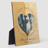 50周年記念結婚表板イーゼル付 フォトプラーク (側面)