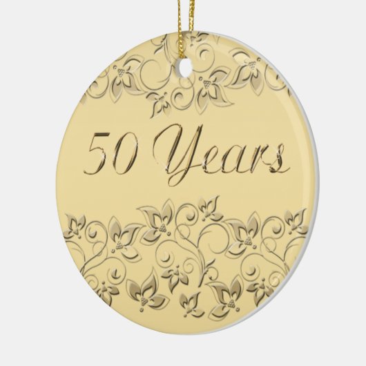 50周年記念結婚記念オーナメント セラミックオーナメント (左)