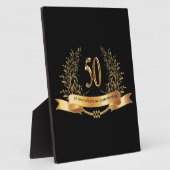 50周年記念結婚贈り物 フォトプラーク (側面)