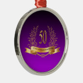 50周年記念結婚贈り物 メタルオーナメント (右)