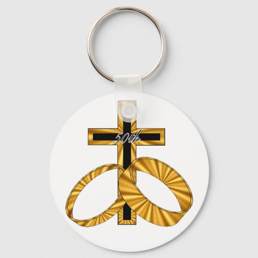 50周年記念結婚贈り キーホルダー (正面)