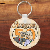 50周年記念結婚贈り キーホルダー (正面)