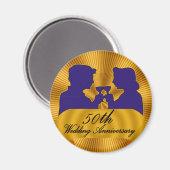 50周年記念結婚贈り マグネット (正面/裏面)