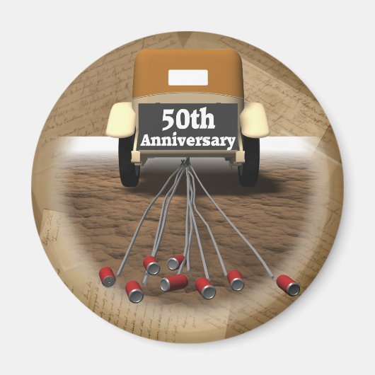 50周年記念結婚贈り マグネット (正面)