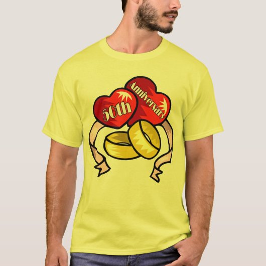 50周年記念結婚贈り Tシャツ (正面)