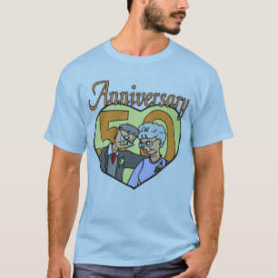 50周年記念結婚贈り Tシャツ