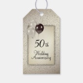 50周年記念結婚贈ラベル ギフトタグ (正面)