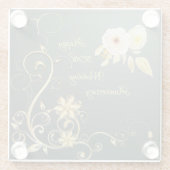 50周年記念結婚贈答品コースター ガラスコースター (裏面)