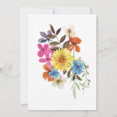 50周年記念結婚野花 招待状 (裏面)