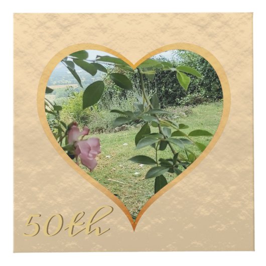 50周年記念結婚金のフォトキューブ フォトキューブ (右)