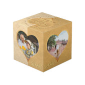 50周年記念結婚金のフォトキューブ フォトキューブ (裏面アングル)