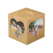 50周年記念結婚金のフォトキューブ フォトキューブ (裏面アングル)