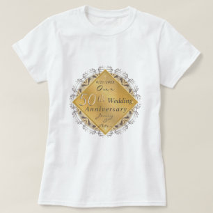 50周年記念結婚金オークル Tシャツ
