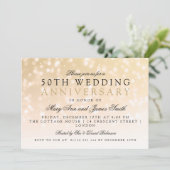 50周年記念結婚金ゴールドの輝き 招待状 (スタンド正面)