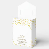 50周年記念結婚金ゴールドエレガントハート フェイバーボックス (オープン)