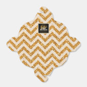 50周年記念結婚金ゴールドグリッターお願い フェイバーボックス (折り畳みなし)