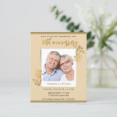 50周年記念結婚金ゴールドグリッターフローラ写真 (スタンド正面)