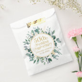 50周年記念結婚金ゴールドタイポグラフィ フェイバーバッグ (封をした状態)