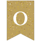 50周年記念結婚金ゴールドダスト紙吹雪 バンティングフラッグ (第3の旗)