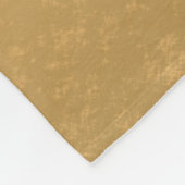 50周年記念結婚金ゴールドハート写真 フリースブランケット (角)