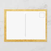 50周年記念結婚金ゴールドハート紙吹雪 インビテーションポストカード (裏面)