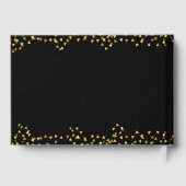 50周年記念結婚金ゴールドハート紙吹雪 ゲストブック (裏面)