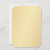 50周年記念結婚金ゴールドハート 招待状 (裏面)