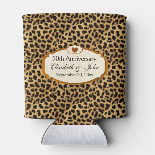 50周年記念結婚金ゴールドヒョウ 缶クーラー (裏面)