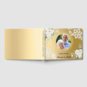 50周年記念結婚金ゴールドフォトレースフローラ ゲストブック (全面)