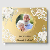 50周年記念結婚金ゴールドフォトレースフローラ ゲストブック (正面)