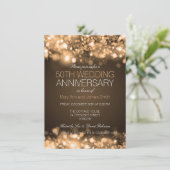 50周年記念結婚金ゴールドラきらめくイト 招待状 (スタンド正面)