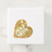 50周年記念結婚金ゴールド写真 フェイバータグ (インサイチュ)