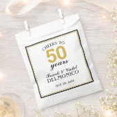 50周年記念結婚金ゴールド応援~50年 フェイバーバッグ (クリップ留めされた状態)