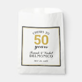 50周年記念結婚金ゴールド応援~50年 フェイバーバッグ (正面)