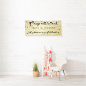 50周年記念結婚金ゴールド披露宴バナー 横断幕 (インサイチュ)