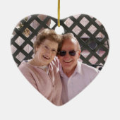 50周年記念結婚金ゴールド・ダイヤモンド記念品 セラミックオーナメント (裏面)