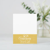 50周年記念結婚金パーソナライズされた金 (スタンド正面)