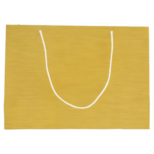 50周年記念結婚金パーソナライズされた金 ラージペーパーバッグ (裏面)