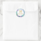 50周年記念結婚金フローラブルーベル ラウンドシール (バッグ)