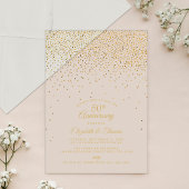 50周年記念結婚金 アクリル招待状