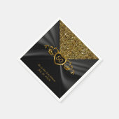 50周年記念結婚金 スタンダードカクテルナプキン (角)