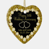 50周年記念結婚金 セラミックオーナメント (右)