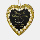 50周年記念結婚金 セラミックオーナメント (左)